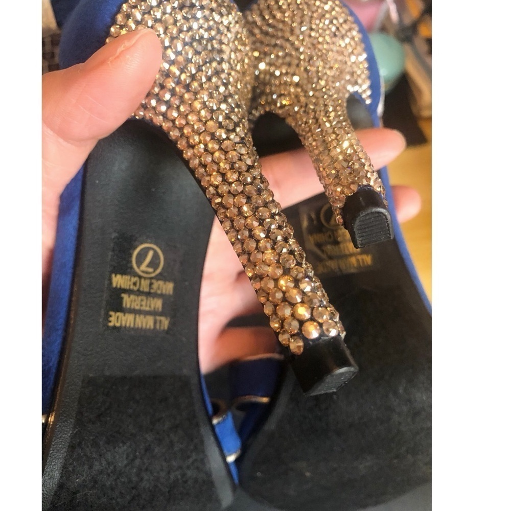 NEW Swarovski Crystal Rhinestones Sandals - Picture 10 of 11